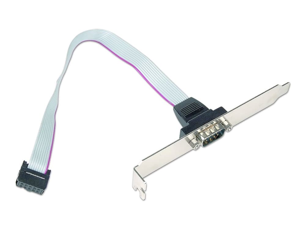 Cablexpert - Seriell panel - DB-9 (hane) till 10 pin IDC (hane) - 25 cm
