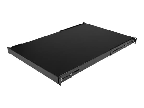 StarTech.com 1U Adjustable Server Rack Mount Shelf - 175lbs - 19.5 to 38in Deep Universal Tray for 19" AV, Data & Network Equipment Rack (ADJSHELFHD)