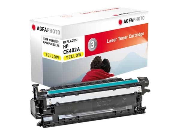 AgfaPhoto - Gul - kompatibel - tonerpatron (alternativ for: HP 507A, HP CE402A) - for HP Color LaserJet Enterprise MFP M575; LaserJet Enterprise Flow