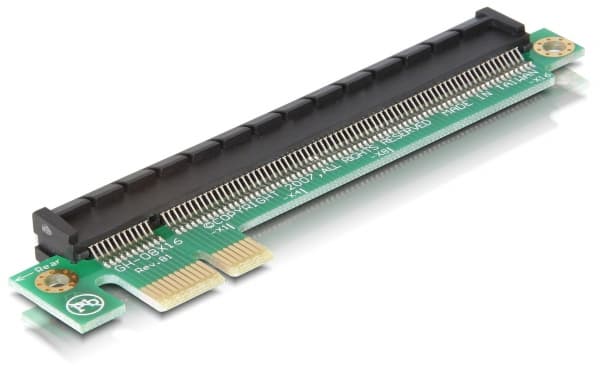 Delock Riser Card PCI Express x1 > x16 - Kort för stigare