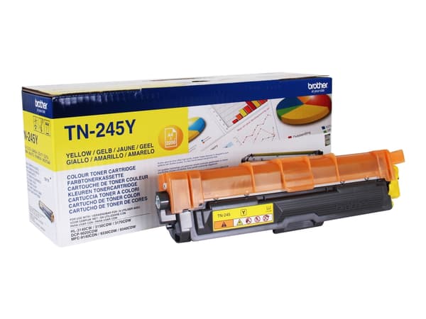 Brother TN-245Y, 2200 sider, Gult, 1 stykker