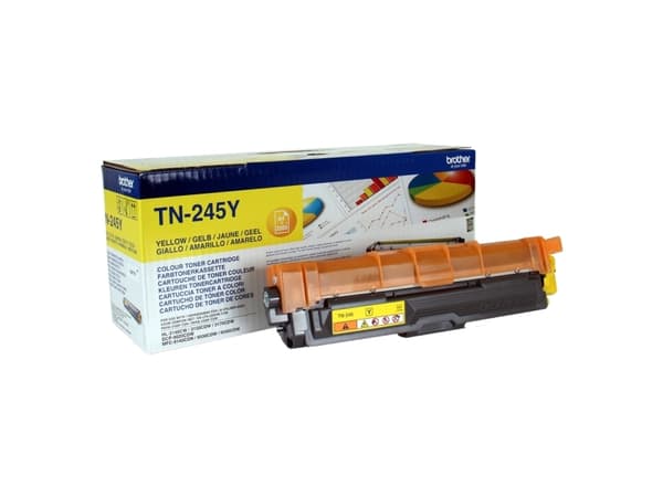Brother TN-245Y, 2200 sider, Gult, 1 stykker