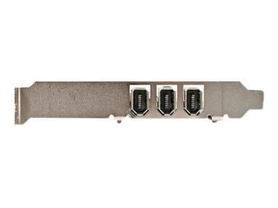 StarTech.com PCI 1394a FireWire-kortadapter med 4 portar – 3 externa 1 intern - FireWire-adapter - PCI - Firewire - 3 portar