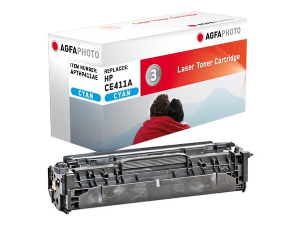 AgfaPhoto - Cyan - kompatibel - tonerpatron (alternativ for: HP 305A, HP CE411A) - for HP LaserJet Pro 300 M351, 400 M451, MFP M375, MFP M475