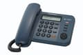 Miniatyrbild 2 av 2: Panasonic KX-TS580GC - Fast telefon med nummerpresentation/samtal väntar - mörkblå