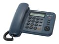 Miniatyrbild 1 av 2: Panasonic KX-TS580GC - Fast telefon med nummerpresentation/samtal väntar - mörkblå