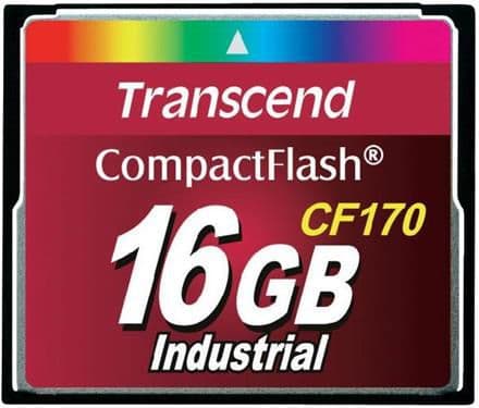 Transcend CF170 Industrial - Flashhukommelseskort - 16 GB - 170x - CompactFlash