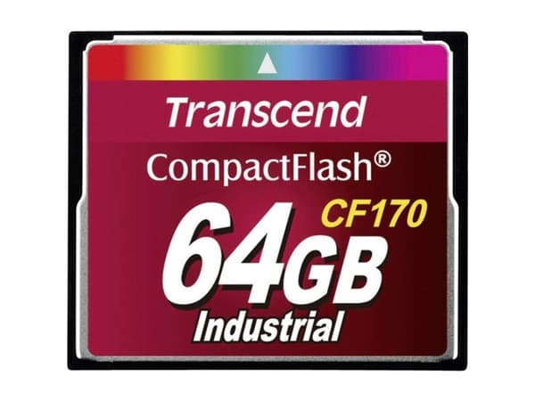Transcend CF170 Industrial - Flash-minneskort - 64 GB - 170x - CompactFlash