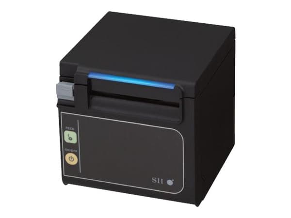 Seiko Instruments RP-E11 - Kvitteringsskriver - termolinje - Rull (8 cm) - 203 dpi - inntil 350 mm/sek - USB - kutter - svart