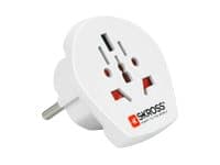 MicroConnect SKROSS - Strømkoblingsadapter - hvit - Europa
