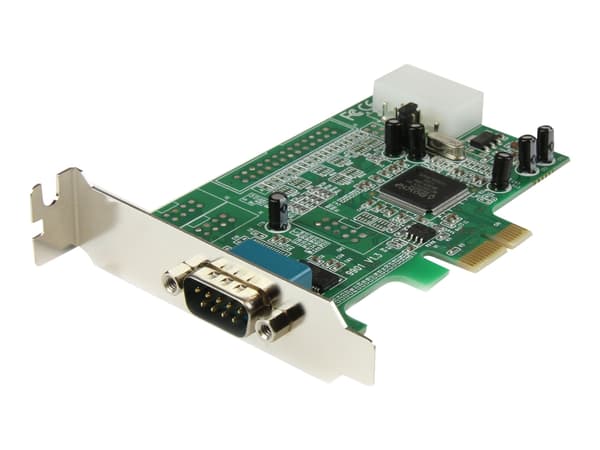 StarTech.com PCI Express RS232 seriell kortadapter med 1 port - PCIe RS232 seriellt värdkontrollerkort - PCIe till seriell DB9 - 16550 UART - Expansi