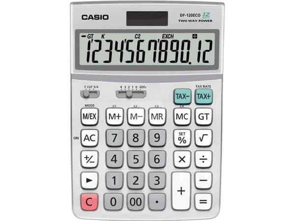 Bordregner Casio DF-120 ECO