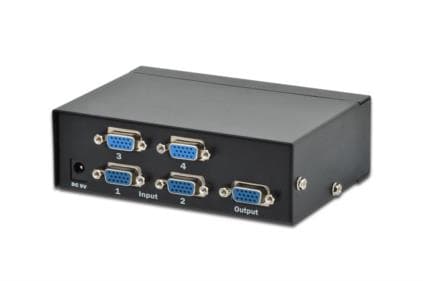 DIGITUS DS-45100 - Skärmströmbrytare - 4 x VGA - skrivbordsmodell