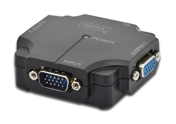 DIGITUS DS-41120-1 - Linjedelare för video - 2 x VGA - skrivbordsmodell