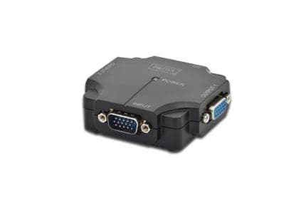 DIGITUS DS-41120-1 - Linjedelare för video - 2 x VGA - skrivbordsmodell