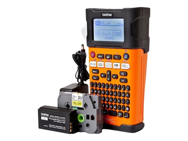 Brother P-Touch PT-E300VP - Etikettmaker - S/H - direktetermisk - Rull (1,8 cm) - 180 dpi - inntil 20 mm/sek - kutter