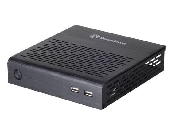 SilverStone Petit PT13 - USFF - mini-ITX - ingen strømforsyning - svart - USB
