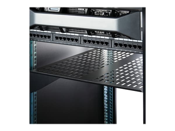 StarTech.com 1U Server Rack Shelf, 2U 22in Universal Fixed Vented Network Rack Shelf/Cantilever Tray for 19" AV/Data/Network Equipment Enclosure w/Ca