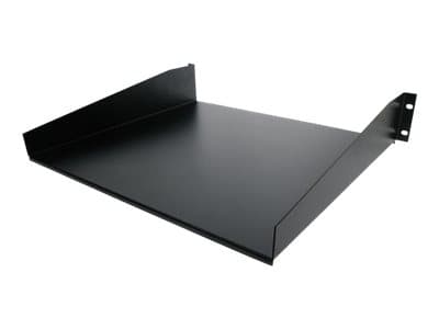 StarTech.com 2U Fixed Server Rack Mount Shelf, 16in Deep Steel Universal Cantilever Tray for 19" AV/Data/Network Equipment Rack with Cage Nuts & Scre