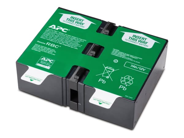 APC Replacement Battery Cartridge #123 - UPS-batteri - 1 x batteri - Bly-syra - för P/N: BX1350M, BX1350M-LM60, SMT750RM2UC, SMT750RM2UNC, SMT750RMI2