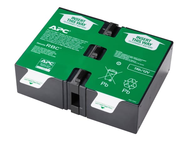 APC Replacement Battery Cartridge #123 - UPS-batteri - 1 x batteri - Bly-syra - för P/N: BX1350M, BX1350M-LM60, SMT750RM2UC, SMT750RM2UNC, SMT750RMI2