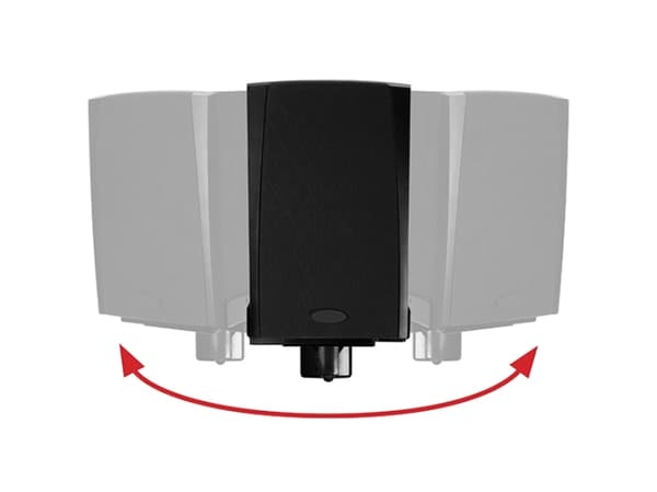B-Tech BT77, Væg, 25 kg, Sort, -10 - 10°, 360°, 260,4 mm, 1-pair