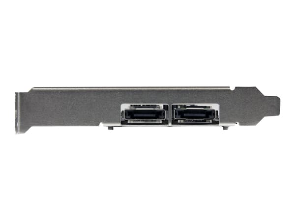 StarTech.com PCI Express SATA 6 Gbps eSATA-kontrollerkort med 2 portar - PCIe SATA III-kort med dubbla portar - 2 interna/2 externa - Kontrollerkort