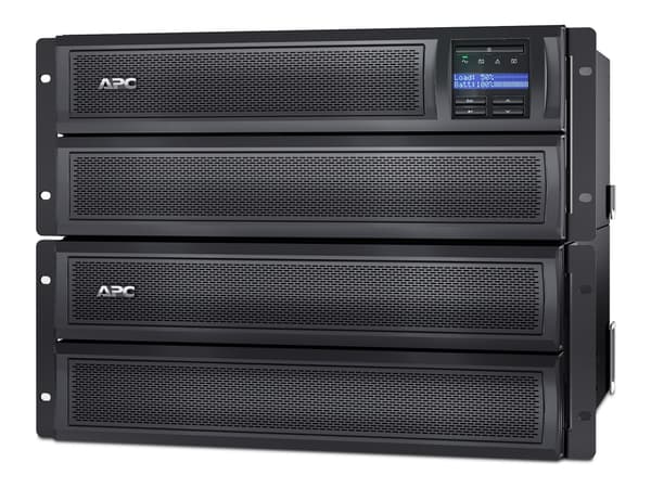 APC Smart-UPS X 3000 Rack/Tower LCD - UPS (rackmonterbar/ekstern) - AC 230 V - 2700 watt - 3000 VA - Ethernet 10/100, RS-232, USB - utgangskontakter: