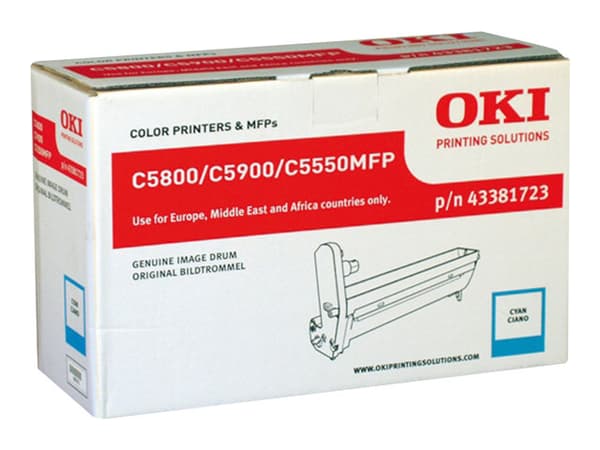 OKI - Cyan - original - trommelsett - for C5550 MFP, 5800dn, 5800Ldn, 5800n, 5900cdtn, 5900dn, 5900dtn, 5900n