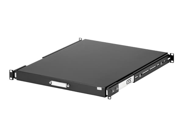 StarTech.com 1U Sliding Server Rack Mount Keyboard Shelf Tray - 55lbs - 22" Deep Steel Pull Out Drawer for 19" AV, Network Equipment Rack (SLIDESHELF