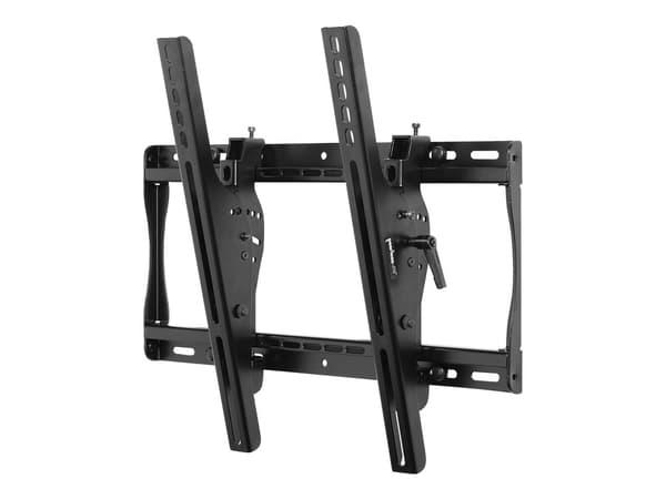 Peerless SmartMount Universal Tilt Wall Mount ST640P - Asennussarja (kiinnike, kallistettava seinälevy, turvalukot) - LCD-näytölle - musta - näytön k Hopea