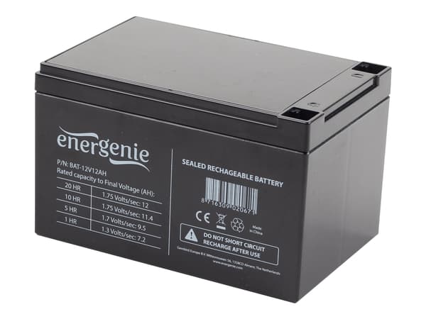 Gembird EnerGenie BAT-12V12AH - UPS-batteri - 1 x batteri - 12 Ah