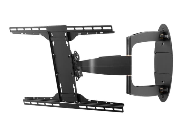 Peerless Universal Full-Motion Plus Wall Mount SA752PU - Monteringssett (veggmontering) - for flatpanel - smeltet epoksy - glanssvart - skjermstørrel