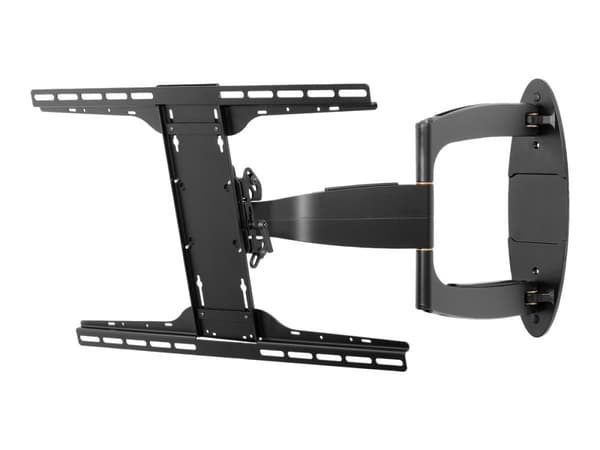 Peerless Universal Full-Motion Plus Wall Mount SA752PU - Monteringssett (veggmontering) - for flatpanel - smeltet epoksy - glanssvart - skjermstørrel Sort