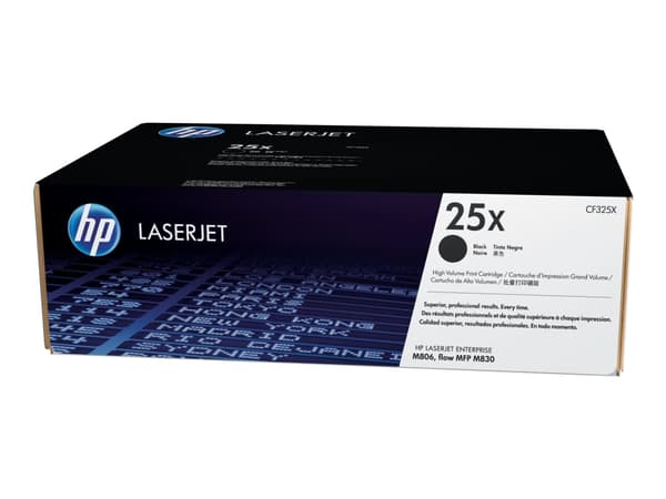 HP 25X - Lång livslängd - svart - original - LaserJet - tonerkassett (CF325X) - för LaserJet Enterprise M806dn, M806x+; LaserJet Enterprise Flow MFP
