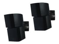B-TECH BT332 - Monteringssett (veggmontering) - Tilt & Swivel - for høyttaler(e) - svart - veggmonterbar