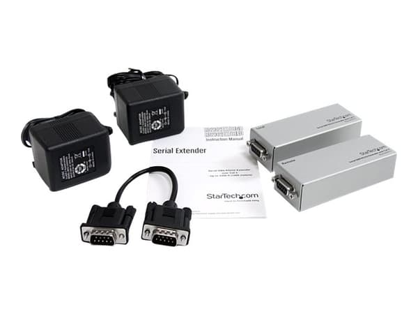 StarTech.com Serial DB9 RS232 Extender over Cat 5 - Opp til 3300 ft (1000 meter) - Extender for seriell port - over CAT 5 - opptil 1 km