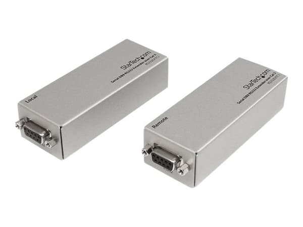 StarTech.com Serial DB9 RS232 Extender over Cat 5 - Opp til 3300 ft (1000 meter) - Extender for seriell port - over CAT 5 - opptil 1 km