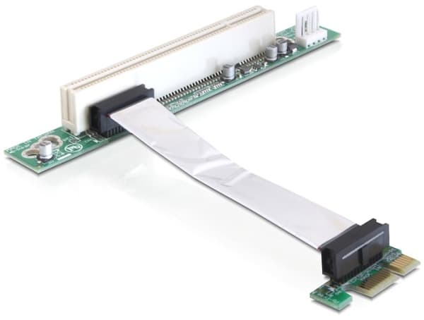 Delock Riser card PCI Express x1 > PCI 32Bit 5 V with flexible cable - Stigekort
