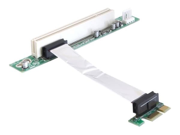 Delock Riser card PCI Express x1 > PCI 32Bit 5 V with flexible cable - Stigekort