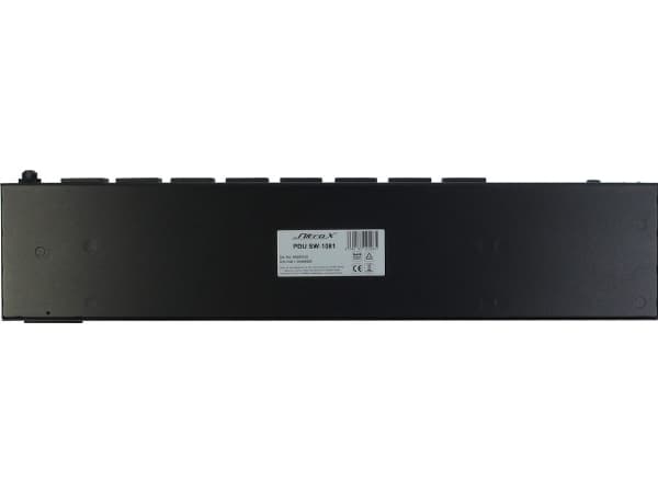Inter-Tech PDU SW-1081 - Strømfordelerenhet (kan monteres i rack) - Ethernet 10/100 - inngang: IEC 60320 C14 - utgangskontakter: 8 (power IEC 60320 C