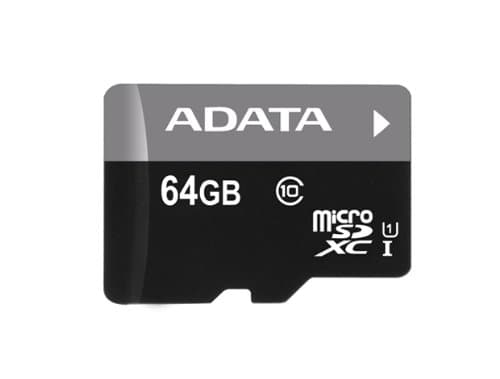 ADATA Premier - Flashminnekort (microSDXC til SD-adapter inkludert) - 64 GB - UHS Class 1 / Class10 - microSDXC UHS-I