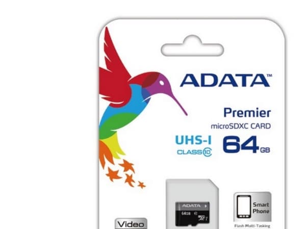 ADATA Premier - Flashminnekort (microSDXC til SD-adapter inkludert) - 64 GB - UHS Class 1 / Class10 - microSDXC UHS-I