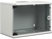 DIGITUS Professional Compact Series DN-19 12-U-S-1 - Skåp - väggmontering - ljusgrå, RAL 7035 - 12U - 19"