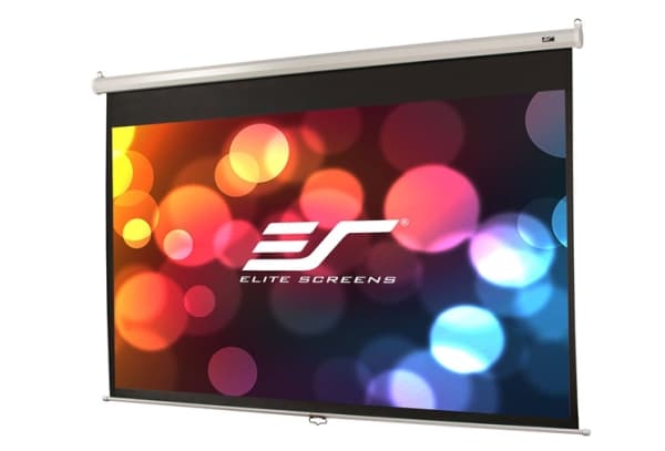 Elite Screens Manual Series M94NWX - Projeksjonsskjerm - takmonterbar, veggmonterbar - 94" (239 cm) - 16:10 - Matte White - hvit