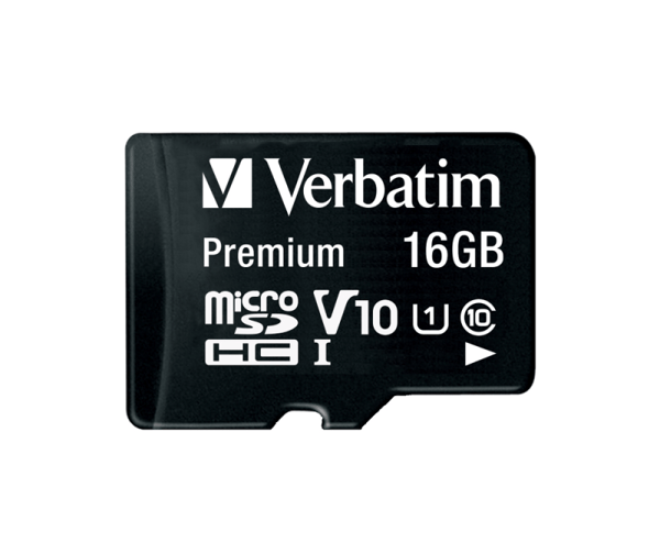 Verbatim - Flashminnekort (microSDHC til SD-adapter inkludert) - 16 GB - Class 10 - microSDHC