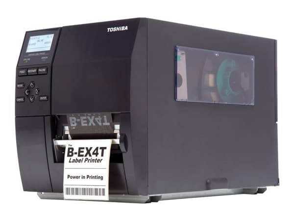 Toshiba TEC B-EX4T1-GS12-QM-R - Etikettskriver - direktetermisk / termisk overføring - Rull (12 cm) - 203 dpi - inntil 355.6 mm/sek - USB, LAN