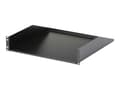 Miniatyrbilde 3 av 5: StarTech.com 2U Fixed Server Rack Mount Shelf, 22in Deep Steel Universal Cantilever Tray for 19" AV/Data/Network Equipment Rack with Cage Nuts & Scre