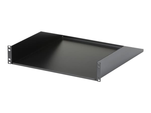 StarTech.com 2U Fixed Server Rack Mount Shelf, 22in Deep Steel Universal Cantilever Tray for 19" AV/Data/Network Equipment Rack with Cage Nuts & Scre