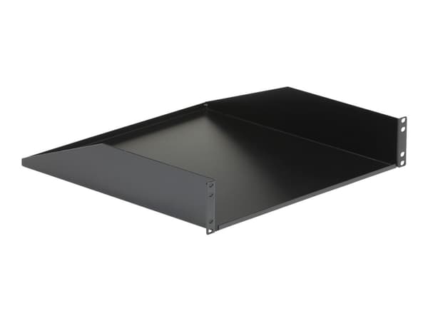 StarTech.com 2U Fixed Server Rack Mount Shelf, 22in Deep Steel Universal Cantilever Tray for 19" AV/Data/Network Equipment Rack with Cage Nuts & Scre